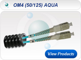 Patchcords in Conduit OM4 (50/125) AQUA